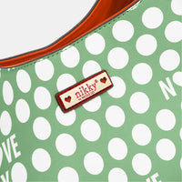 Nicole Lee USA Contrast Polka Dot Handbag