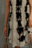 Tie-Dye Grecian Neck Dress