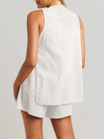 Button Up Top and Shorts Set