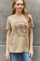 READING IS DREAMING WITH YOUR EYES OPEN Graphic Cotton Tee
