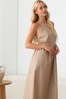 LE LIS Tie Back Backless Cami Dress