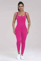 Wide Strap Sleeveless Active Jumpsuit
