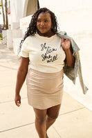 SHE CAN SHE WILL Short Sleeve T-Shirt