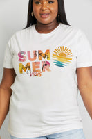 SUMMER VIBES Graphic Cotton Tee