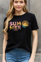 SUMMER VIBES Graphic Cotton Tee