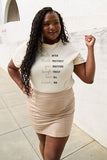 Positivity Letter Graphic Short Sleeve T-Shirt