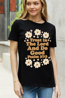 TRUST IN THE LORD AND DO GOOD PSALM 37:3 Graphic Cotton Tee