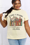 READING IS DREAMING WITH YOUR EYES OPEN Graphic Cotton Tee
