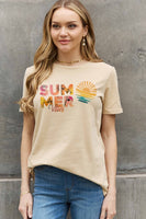 SUMMER VIBES Graphic Cotton Tee