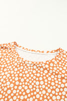 Floral Color Block Babydoll Top