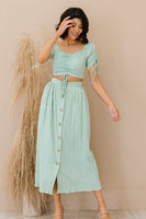 Look at Me Crop Top and Midi Skirt Set