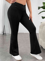 Curvy V-Waist Bootcut Long Pant