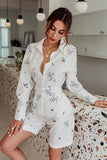 Printed Shirt and Cuffed Bermuda Shorts Set