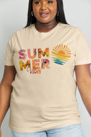 SUMMER VIBES Graphic Cotton Tee