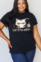 ICED COFFEE ADDICT Graphic Cotton Tee