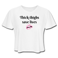 Women's Cropped T-Shirt - white