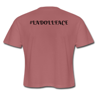 Women's Cropped T-Shirt - mauve