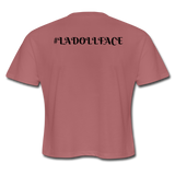 Women's Cropped T-Shirt - mauve