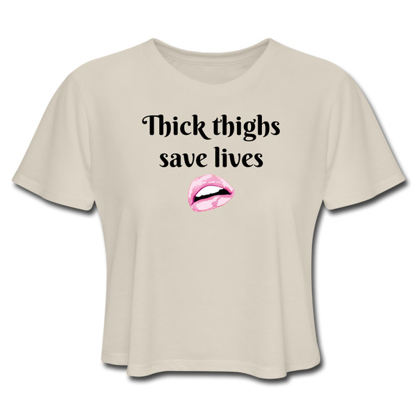 Women's Cropped T-Shirt - dust